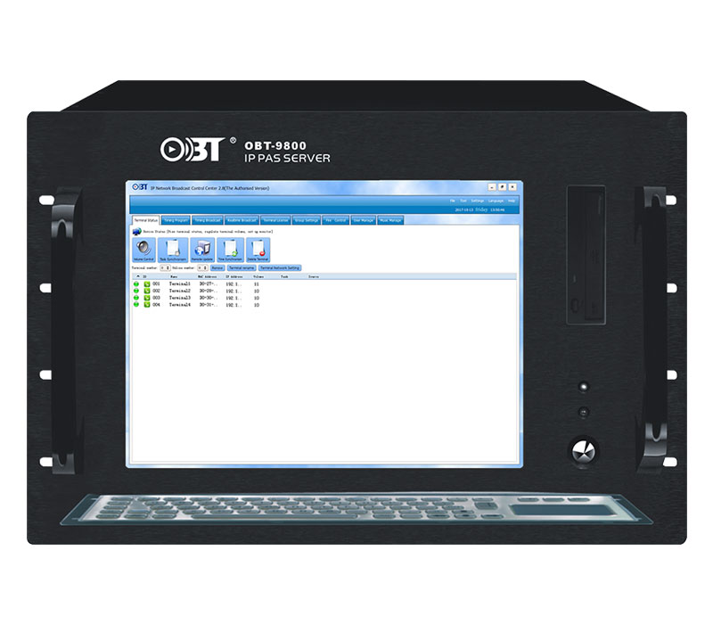 網絡廣播總控服務器（含軟件） OBT-9800